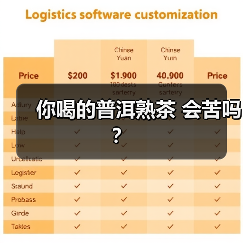 你喝的普洱熟茶 会苦吗?(图1) 你喝的普洱熟茶 会苦吗?(图1)