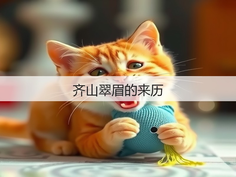 齐山翠眉的来历(图3)