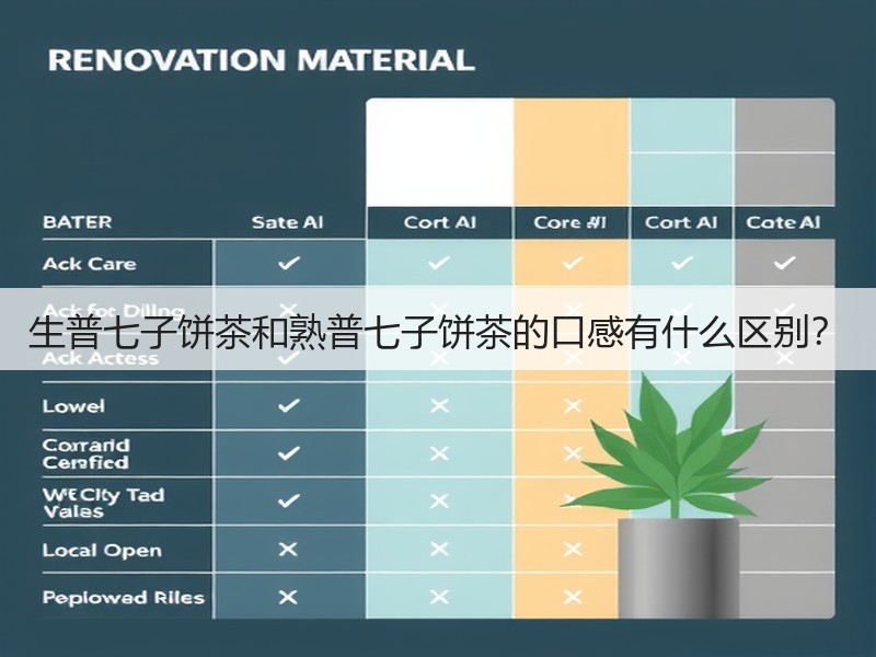 生普七子饼茶和熟普七子饼茶的口感有什么区别?(图3) 生普七子饼茶和熟普七子饼茶的口感有什么区别?(图3)