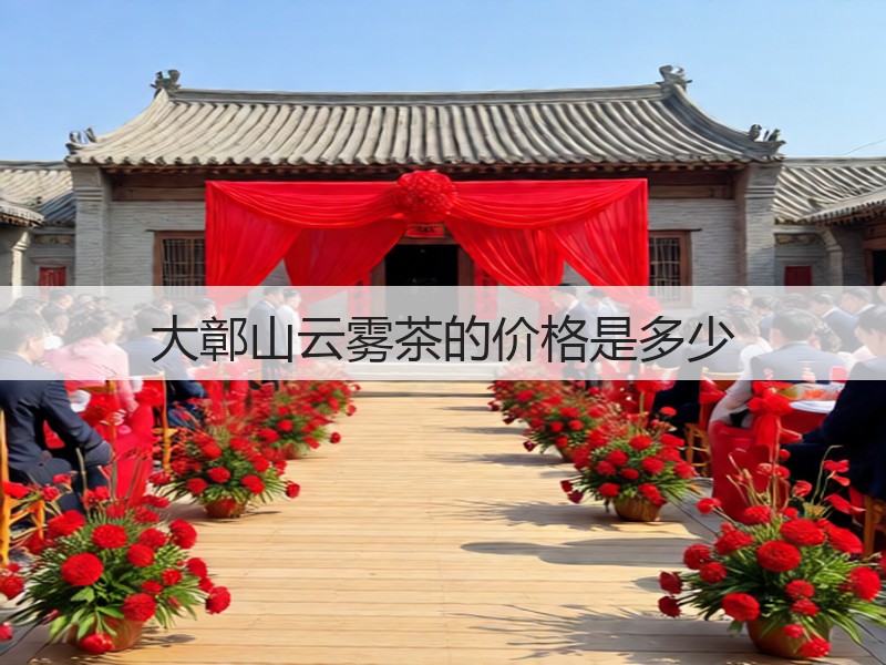 大鄣山云雾茶的价格是多少(图3)
